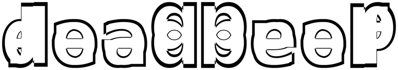 Ambigram for deadbeef in Dejavusanscondensed-bold